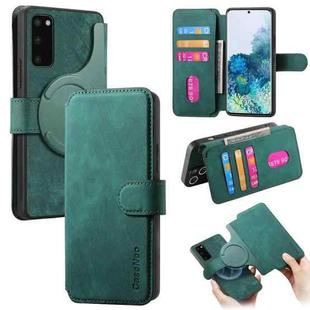 For Samsung Galaxy S20+ CaseNeo MagSafe RFID Anti-theft Retro Leather Phone Case(Green)