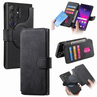 For Samsung Galaxy S25 Ultra 5G CaseNeo MagSafe RFID Anti-theft Retro Leather Phone Case(Black)