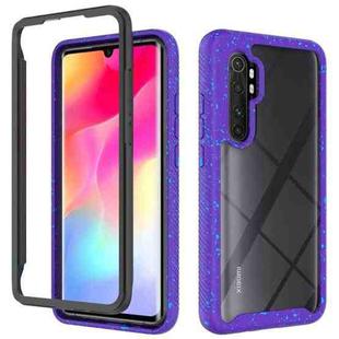 For Xiaomi Mi Note 10 Lite Shockproof Starry Sky PC + TPU Protective Case(Purple)