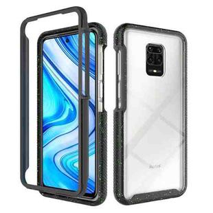 For Xiaomi Redmi Note 9 Pro Max Shockproof Starry Sky PC + TPU Protective Case(Black)