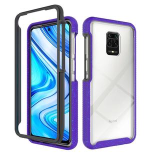 For Xiaomi Redmi Note 9 Pro Max Shockproof Starry Sky PC + TPU Protective Case(Purple)