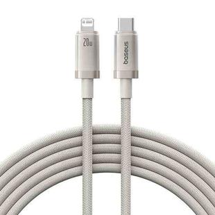 Baseus Titanium Alloy Series 20W USB-C / Type-C to 8 Pin Fast Charging Cable, Length:2m(Gold)