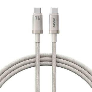 Baseus Titanium Alloy Series 100W USB-C / Type-C to Type-C Fast Charging Cable, Length:1m(Gold)