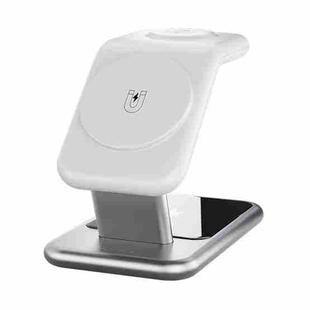 Y10 15W 3 in 1 Magnetic Wireless Charger Stand(White)