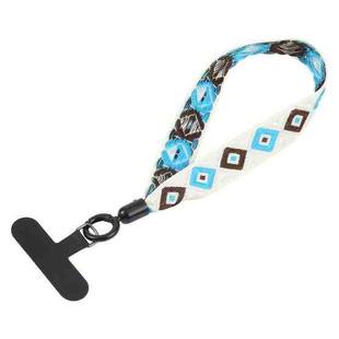 Retro Ethnic Style Mobile Phone Anti-lost Wrist Strap Lanyard Short Lanyard(Creamy White)