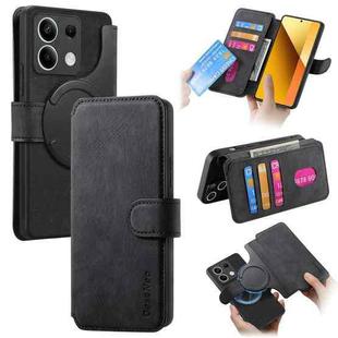 For Redmi Note 13 5G CaseNeo MagSafe RFID Anti-theft Retro Leather Phone Case(Black)