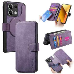 For Redmi Note 13 5G CaseNeo MagSafe RFID Anti-theft Retro Leather Phone Case(Purple)