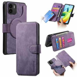 For Redmi A1 CaseNeo MagSafe RFID Anti-theft Retro Leather Phone Case(Purple)