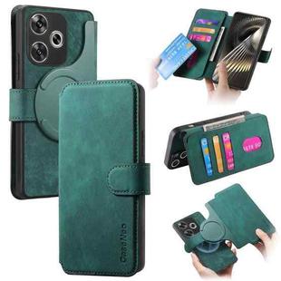 For Redmi Turbo 3 5G CaseNeo MagSafe RFID Anti-theft Retro Leather Phone Case(Green)