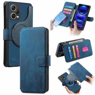 For Redmi Note 12 Pro 5G CaseNeo MagSafe RFID Anti-theft Retro Leather Phone Case(Blue)