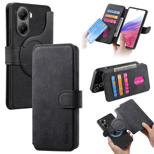 For Redmi Turbo 4 CaseNeo MagSafe RFID Anti-theft Retro Leather Phone Case(Black)