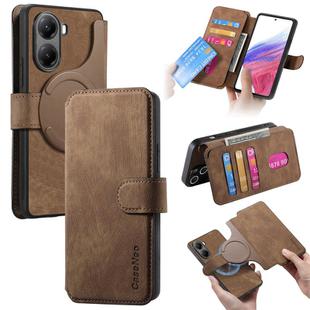 For Redmi Turbo 4 CaseNeo MagSafe RFID Anti-theft Retro Leather Phone Case(Brown)