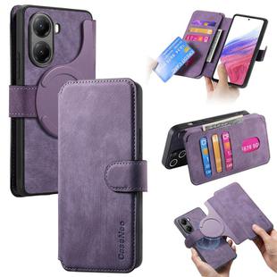 For Redmi Turbo 4 CaseNeo MagSafe RFID Anti-theft Retro Leather Phone Case(Purple)