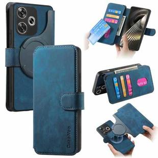 For Xiaomi Poco F6 CaseNeo MagSafe RFID Anti-theft Retro Leather Phone Case(Blue)