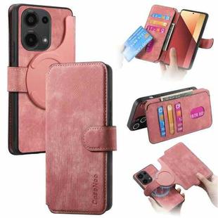 For Xiaomi Poco M6 Pro 4G CaseNeo MagSafe RFID Anti-theft Retro Leather Phone Case(Pink)