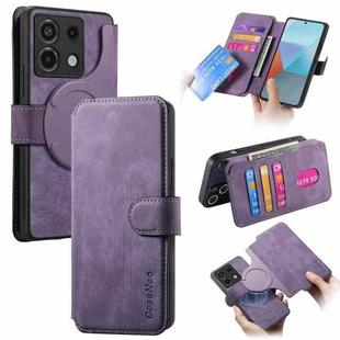 For Xiaomi Poco X6 5G CaseNeo MagSafe RFID Anti-theft Retro Leather Phone Case(Purple)