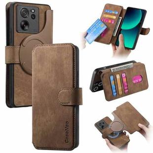 For Xiaomi 13T / 13T Pro CaseNeo MagSafe RFID Anti-theft Retro Leather Phone Case(Brown)