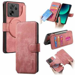 For Xiaomi 13T / 13T Pro CaseNeo MagSafe RFID Anti-theft Retro Leather Phone Case(Pink)