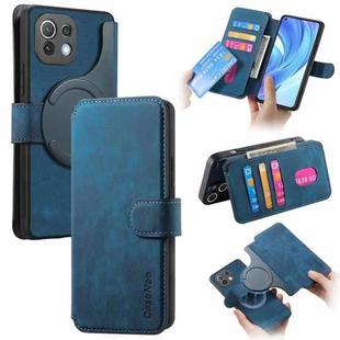 For Xiaomi Mi 11 Lite CaseNeo MagSafe RFID Anti-theft Retro Leather Phone Case(Blue)