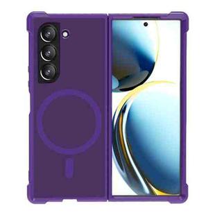 For Samsung Galaxy Z Fold6 Skin Feel MagSafe Phone Case(Purple)