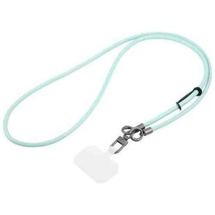 Leather Crossbody Phone Lanyard Anti-lost Long Lanyard(Blue)