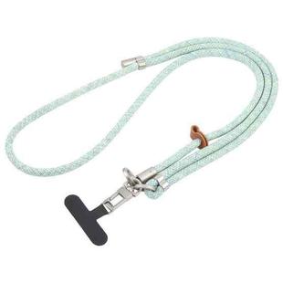 8mm Silver Buckle Adjustable Anti-lost Crossbody Mobile Phone Neck Lanyard(Green)