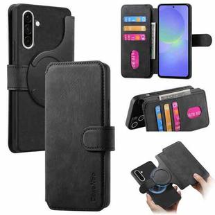 For Samsung Galaxy A36 5G CaseNeo MagSafe RFID Anti-theft Retro Leather Phone Case(Black)