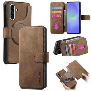 For Samsung Galaxy A36 5G CaseNeo MagSafe RFID Anti-theft Retro Leather Phone Case(Brown)
