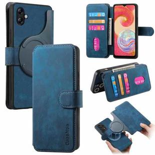 For Samsung Galaxy A04e CaseNeo MagSafe RFID Anti-theft Retro Leather Phone Case(Blue)