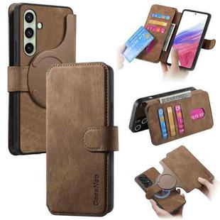 For Samsung Galaxy A56 5G CaseNeo MagSafe RFID Anti-theft Retro Leather Phone Case(Brown)