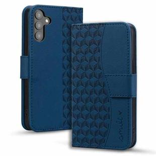 For Samsung Galaxy S24 FE 5G Diamond Buckle Leather Phone Case with Lanyard(Royal Blue)