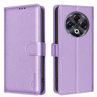 For Tecno Spark 30 4G Litchi Texture RFID Anti-theft Leather Phone Case(Purple)