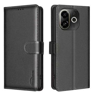 For Tecno POP 9 5G / Spark 30C 5G Litchi Texture RFID Anti-theft Leather Phone Case(Black)