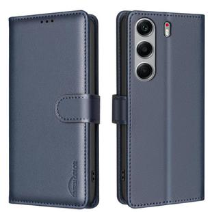 For Tecno Camon 40 Pro 5G Litchi Texture RFID Anti-theft Leather Phone Case(Blue)