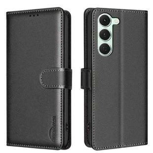 For Tecno Spark 40 Pro 4G Litchi Texture RFID Anti-theft Leather Phone Case(Black)