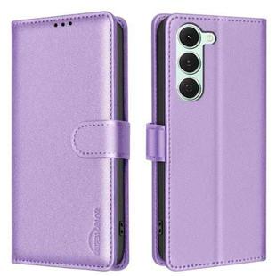 For Tecno Spark 40 Pro 4G Litchi Texture RFID Anti-theft Leather Phone Case(Purple)