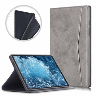 For Samsung Galaxy Tab A7 2020 T500 / T505 Marble Cloth Texture TPU Horizontal Flip Leather Case with Holder(Grey)