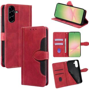 For Samsung Galaxy A56 5G Skin Feel Magnetic Buckle Leather Phone Case(Red)