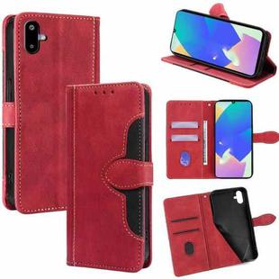 For Samsung Galaxy F06 5G Skin Feel Magnetic Buckle Leather Phone Case(Red)