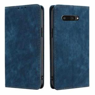 For Kyocera Digno SX4 5G RFID Anti-theft Brush Magnetic Leather Phone Case(Blue)