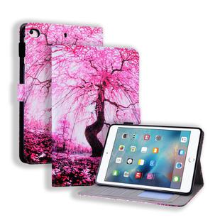 For iPad mini (2019) Horizontal Flip Leather Case, with  Card Slots & Holder & Photo Frame(Cherry Tree)