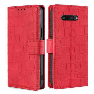 For Kyocera Digno SX4 5G Skin Feel Crocodile Magnetic Clasp Leather Phone Case(Red)