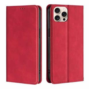 For iPhone 16 Pro Skin Feel Magnetic Leather Phone Case(Red)