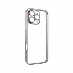 For iPhone 16 Pro TOTU PC-2 Soft Jane Series Electroplated TPU Phone Case with Lens Film(Titanium)