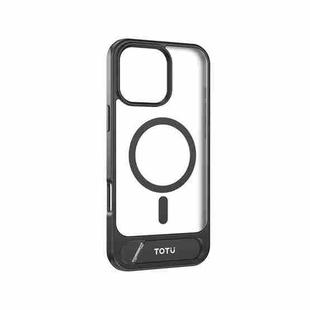 For iPhone 16 Pro Max TOTU PC-25 Skin Feel MagSafe Magnetic Stand Phone Case(Black)