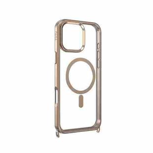 For iPhone 16 Pro Max TOTU PC-27 MagSafe Magnetic Hidden Metal Buckle Phone Case(Gold)