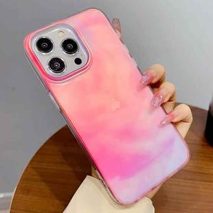 For iPhone 15 Pro Gradient IMD PC Hybrid TPU Phone Case(Pink)