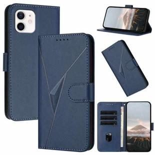 For iPhone 11 Triangle Pattern Buckle Clasp Leather Phone Case(Royal Blue)
