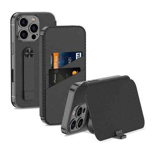 For iPhone 16 Pro Max GKK Plating Phantom Flip Leather MagSafe Phone Case(Black)