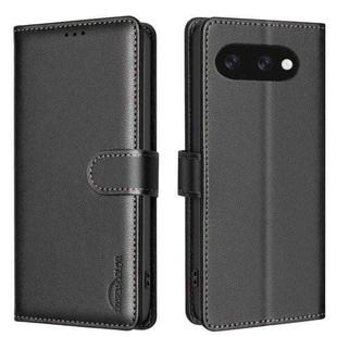 For Google Pixel 9A Litchi Texture RFID Anti-theft Leather Phone Case(Black)